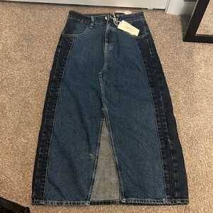 Small(size) Jean Skirt w/ a Slit